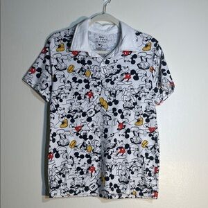 Disney Mickey Mouse Kids Polo - White, Black, Red, Yellow
